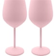 thumbnail image 5 of K&K Home Unbreakable Stainless Steel Pink Wine Glasses - Set of 2, 5 of 6