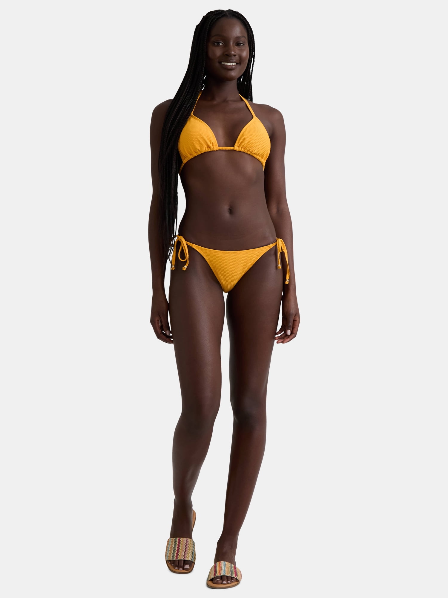 Jessica Simpson Women’s Lurex Popcorn Bikini Top, Sizes XS-XXL