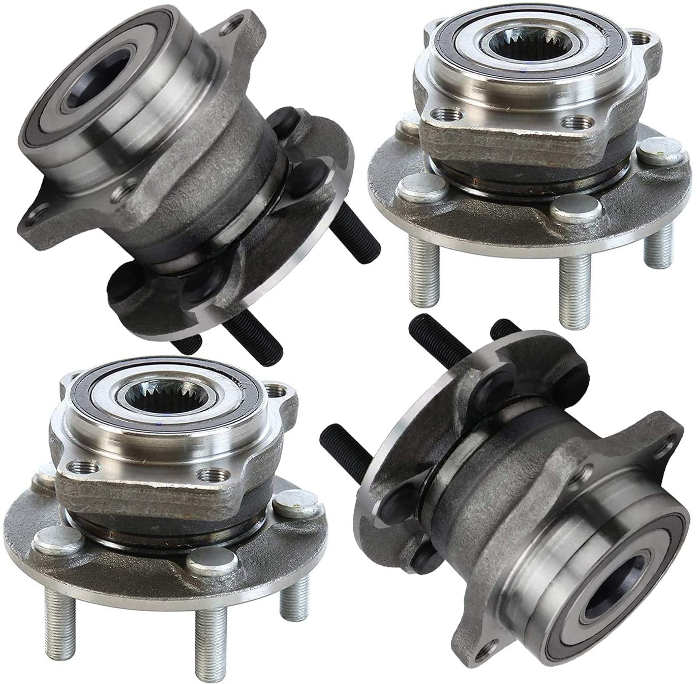 2 Detroit Axle Both 2010-2014 Legacy - 2009-2013 Subaru Forester For New REAR Wheel Hub & Bearing Assembly for 2010-2014 Outback