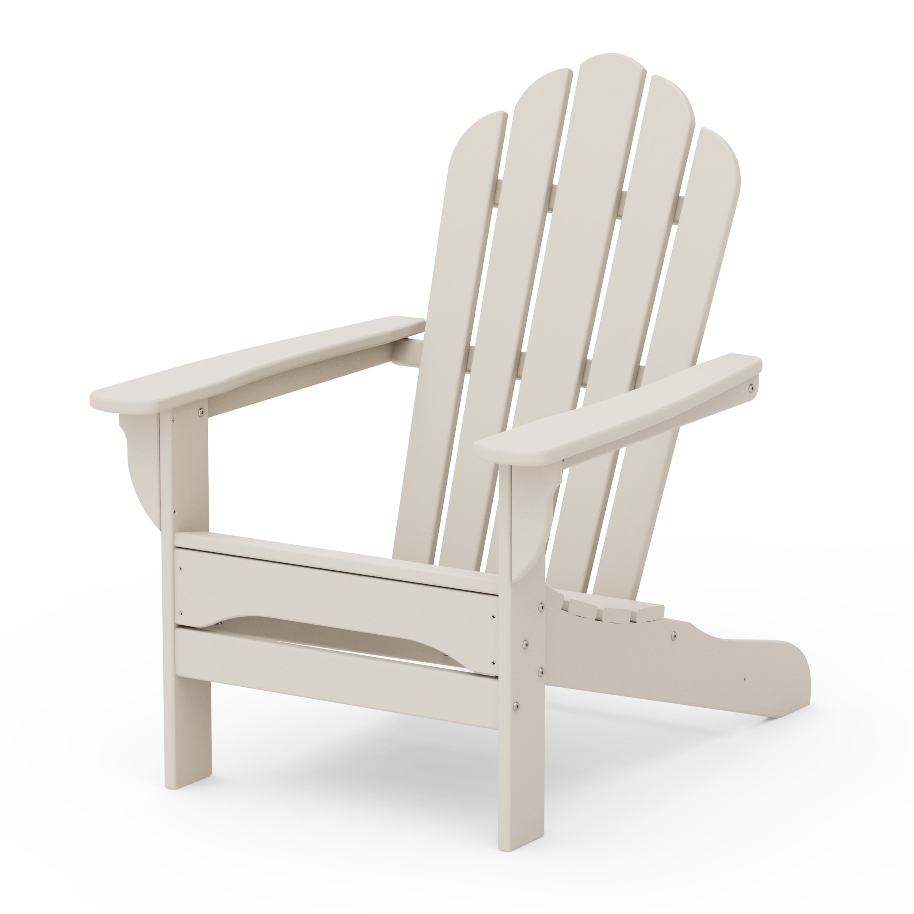 Better Homes & Gardens by POLYWOOD Southlake Outdoor Flowerback HDPE Adirondack Chair, Patio Seat, Weather Resistant, Sand