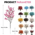 thumbnail image 3 of Single Stem Cherry Blossom Verdsylv Artificial Gypsophila - Cherry Blossom Simulation for Home Centerpieces, Realistic Table Arrangement Accent for Living Room Decor, Artificial Table Flower, 3 of 9