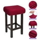 thumbnail image 3 of 4pcs Fundas para Taburetes Rectangulares, Fundas para Taburetes de Bar, Funda para Asiento de Silla de Banco de Madera Rojo Vino, 3 of 6