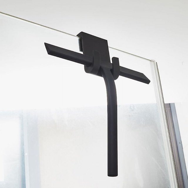 Escobilla de ducha, escobilla de baño, con gancho para colgar, para una limpieza eficaz - Escobilla de ventana para baño