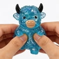 thumbnail image 2 of Cute Highland Cow Stress Ball Big Horns Fidget Toy Slow Rising Silicone Sensory Fidget for Desk Office Stress Relief Blue Gift, 2 of 6