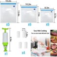 thumbnail image 2 of 22Pack Reusable Sous Vide Vacuum Food Storage Bags Kit With 3 Sizes Hand Pump 4 Sealing Clips, 2 of 7