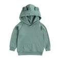 thumbnail image 6 of Besolor Baby Boys Girls 2 Piece Casual Outfits Cute Pullover Hooded Sweatshirt and Sweatpant Sets Toddler Tracksuits, 6 of 8