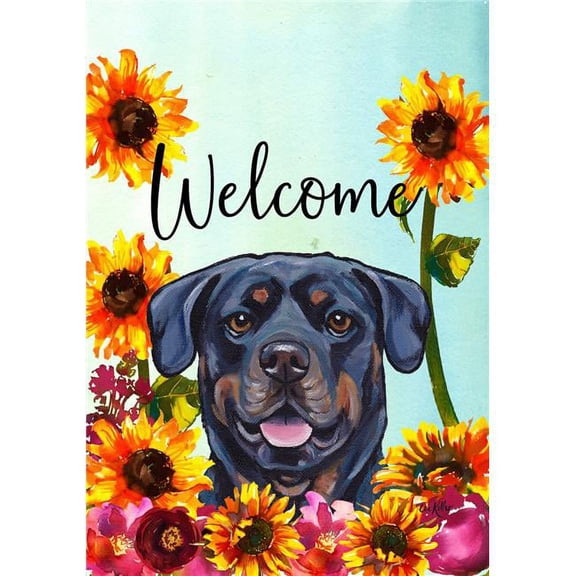 Best of Breed HH630021 Rottweiler Best of Breed HHS Welcome Garden Flag
