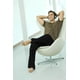 thumbnail image 4 of Pantalones ChicCharm de mezcla de lino y algodón holgados para hombre, color negro, talla M, 4 of 6