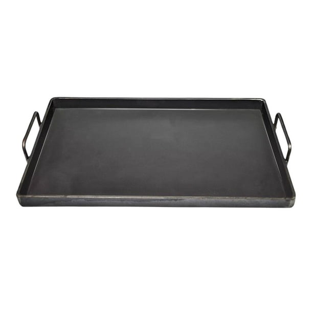 Plancha plana con asa, sartén, plancha para barbacoa para cocinar al aire libre, ideal para freír y cocinar.