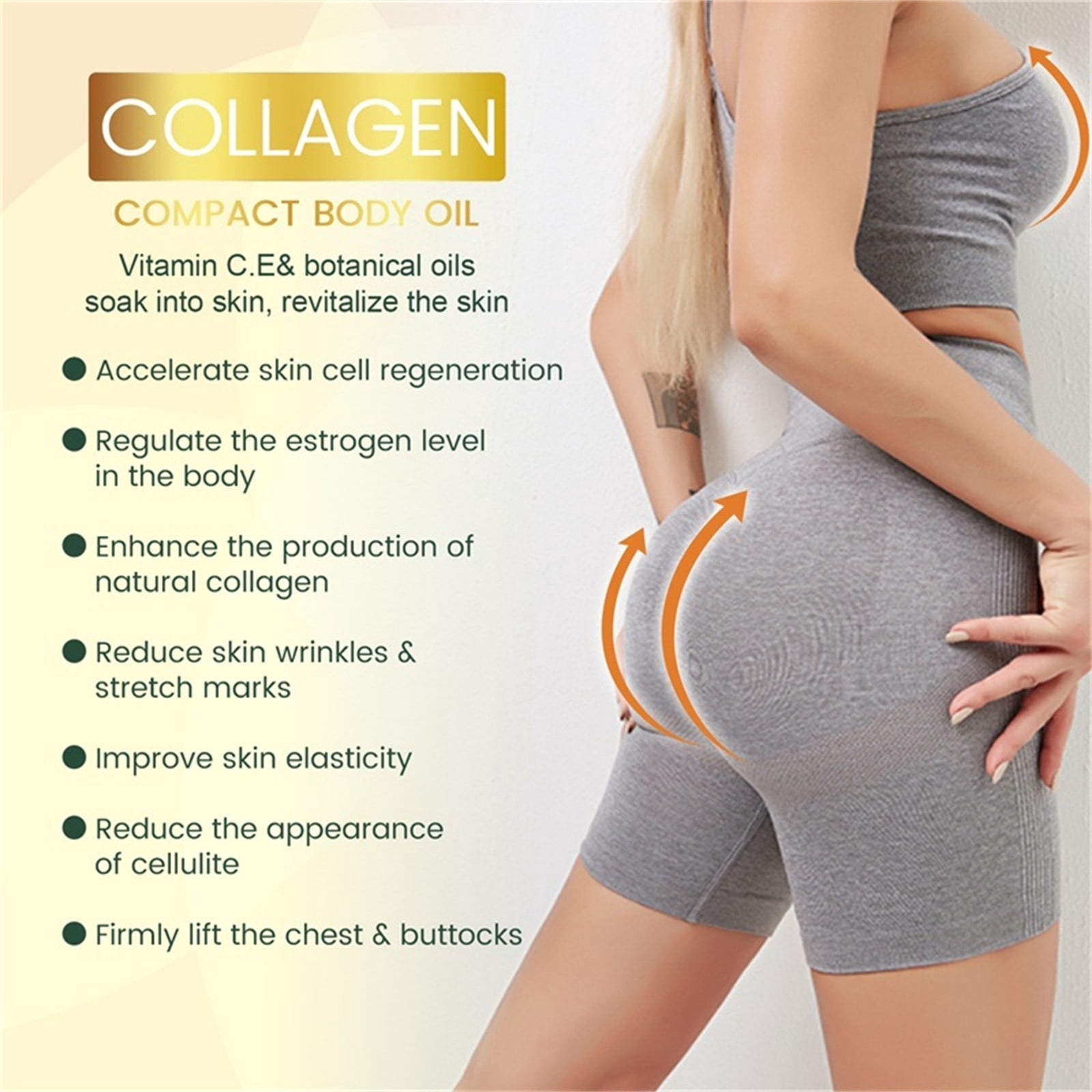 Collagen Lifting Body Oil - Straffendes Körperöl Mit Kollagen, 30 Ml, Gegen Cellulite & Für Straffere Haut