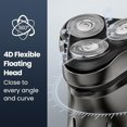 thumbnail image 2 of Electric Razor for Men Cordless: Wet/Dry Rotary Shaver Waterproof - USB Fast Charging & Sensitive Skin Care - Pop up Trimmer & Precision Blades, 2 of 3