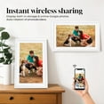 thumbnail image 3 of Changing 15.6" Smart Digital Picture Frame & Portable TV, WiFi Touchscreen Display with Google Calendar, Voice Assistant, Music Speaker, Photo & Video Sharing, Home Hub – Perfect Gift (White Wood), 3 of 16
