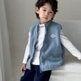 thumbnail image 4 of Hotiary Toddler Boys Girls Polar Fleece Vest Jacket Kids Sleeveless Full Zip Warm Lightweight Coat Outwear with Pockets Children Fall Winter Clothes for 2-11 Years Blue, 4 of 6
