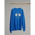 thumbnail image 3 of Daisy Bicycle Positive Quote Sweatshirt Women -Image by Shutterstock, Female Small, 3 of 4