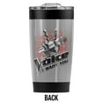thumbnail image 2 of The Voice/Microphone Logo Stainless Steel Tumbler 20 oz Coffee Travel Mug/Cup, Vacuum Insulated & Double Wall with Leakproof Sliding Lid | Great for Hot Drinks and Cold Beverages, 2 of 7