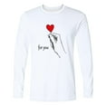 thumbnail image 4 of Yaoyar Men's Long Sleeve T-Shirt Graphic Tees for Men Valentine Print Holiday Shirts Basis Tops Blouse Long Sleeve Round-Neck Blouses, 4 of 5