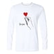 thumbnail image 5 of Ceisia Men's Romantic Red Heart "For You" T-Shirt | Relaxed Long-Sleeve Crewneck Spring Casual Top Gift, 5 of 5