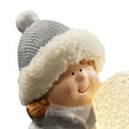 thumbnail image 3 of National Tree Set of 2 Gray and White LED Lighted Kids Tabletop Decor 5.5", 3 of 3