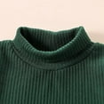 thumbnail image 5 of Xyant Christmas Outfit Toddler Baby Girl Long Sleeve Knit Ribbed Shirt Tops Plaid Skirt Set Kids Fall Winter Clothes (Green,12-18 Months), 5 of 7
