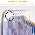 thumbnail image 4 of 40pcs Scarf Hanging Rack Scarves Rack Plastic Scarf Necktie Rings Holder Organizer, 4 of 5