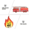 thumbnail image 5 of CATIEBYE Birthday Banner Fire Truck Theme Red for Festive Party Decorations, 5 of 6