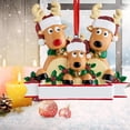 thumbnail image 4 of Adornos colgantes de árbol de Navidad Adorno Elk Ciervo Colgante familiar con cuerdas de vacaciones año Decoración de adorno de gota 3 renos perfecl Estatua colgante, 4 of 7