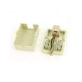 thumbnail image 2 of Wall Mount Keystone Single Port Telephone Phone Jacks 6P4C RJ11, 2 of 2