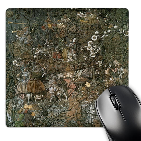 3dRose, The Fairy Fellers Master Smoke, Richard Dadd, 1855 Fantasy Fairy Painting, MousePad