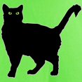 thumbnail image 3 of CafePress - Black Cat Silhouette Light T Shirt - Light T-Shirt - CP, 3 of 4