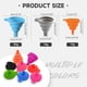 thumbnail image 2 of Juego de embudos de cocina, embudos plegables de silicona de gr alimenticio, para uso en cocina, botellas de llen, embudo de alimentos para llenar botellas y transferencia de agua o polvo, 3, 2 of 3