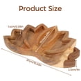 thumbnail image 2 of MesaSe Lotus Crystal Tray Reusable Lotus Crystal Display Decorative Wooden Crystal Tray Delicate Crystal Tray Display Elegant Crystal Stone Storage Box for Gemstone Crystal Jewelry Displa, 2 of 6