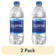(2 pack) Aquafina Purified Drinking Water, 20 fl oz, Plastic Bottle