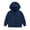 Navy, variant on MexChoioe Boys and Girls Zip Up Hoodie Long Sleeve Hooded Sweatshirt Solid Color Outerwear with Pockets Versatile for Back to School and Daily Activities