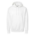 thumbnail image 5 of Hanes Ultimate Cotton Men's Fleece Pullover Hoodie, Warm Comfortable Hooded Sweatshirt, White, M, 5 of 6