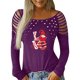 thumbnail image 1 of Blusa de manga larga con estampado de día de San Valentín y hombros descubiertos para mujer Pompotops  gfhjh17979, 1 of 7