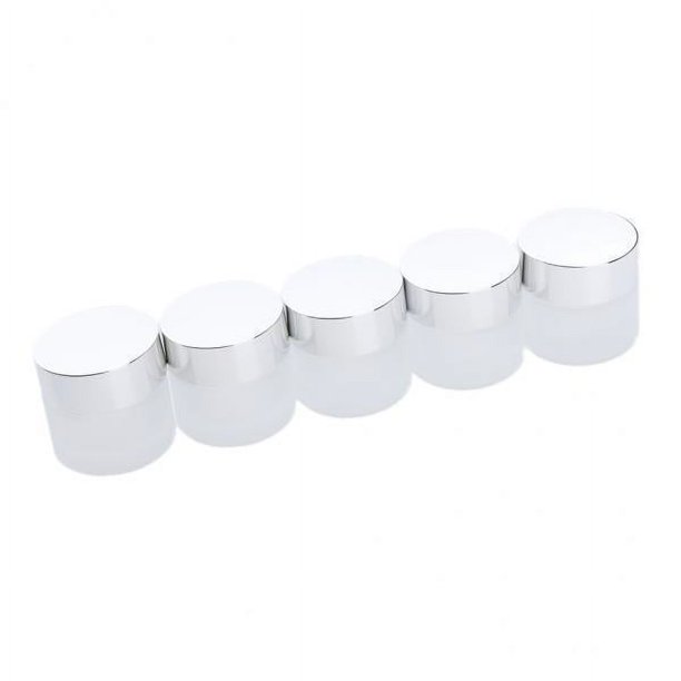 Paquete de 2-4 5x botellas de vidrio vacías, caja de tarros cosméticos para maquillaje, crema facial esencial 4 piezas