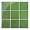 Glossy Ceramic Green & Thicker Design, variant on Thicker White Peel and Stick Tiles - 10 pcs of 12" x 12" - 3D Adhesive Square Peel and Stick Tiles Backsplash for Kitchen, Bathroom, Removable, Waterproof, Vinyl Wall Tile (Gray Grout)