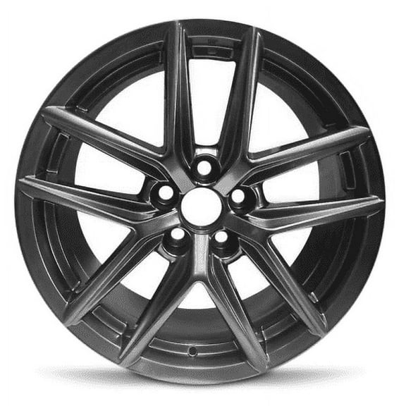 Wheel Rim for 2014-2015 Lexus IS250 18 in Hyper Black Aluminum Rim Direct Fit
