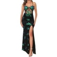 thumbnail image 2 of Mefallenssiah Mode Femmes Col Rond Paillettes Sans Manches Mini Robe Robes Formelles, 2 of 9