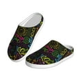 thumbnail image 2 of Yiaed Color Summer Print Slippers Fuzzy Warm Cozy Slippers Non Slip House Slippers For Indoor Outdoor Slippers House Slippers-8, 2 of 7