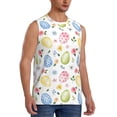 thumbnail image 2 of Pofeuu Easter Egg3 Print Men's Muscle T-Shirt, Sleeveless, Muscle Tank, Classic Muscle Tee Top For Men Casual Sleeveless Muscle T-Shirt Trendy Clothes-Large, 2 of 7