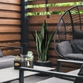 thumbnail image 4 of WORTH 3ft 2 Pack Artificial Plants Indoor Snake Plant with Black Planter Faux Plants Indoor, Fake Outdoor Plant Bathroom Living Room Corner Home Decoratio, 4 of 5