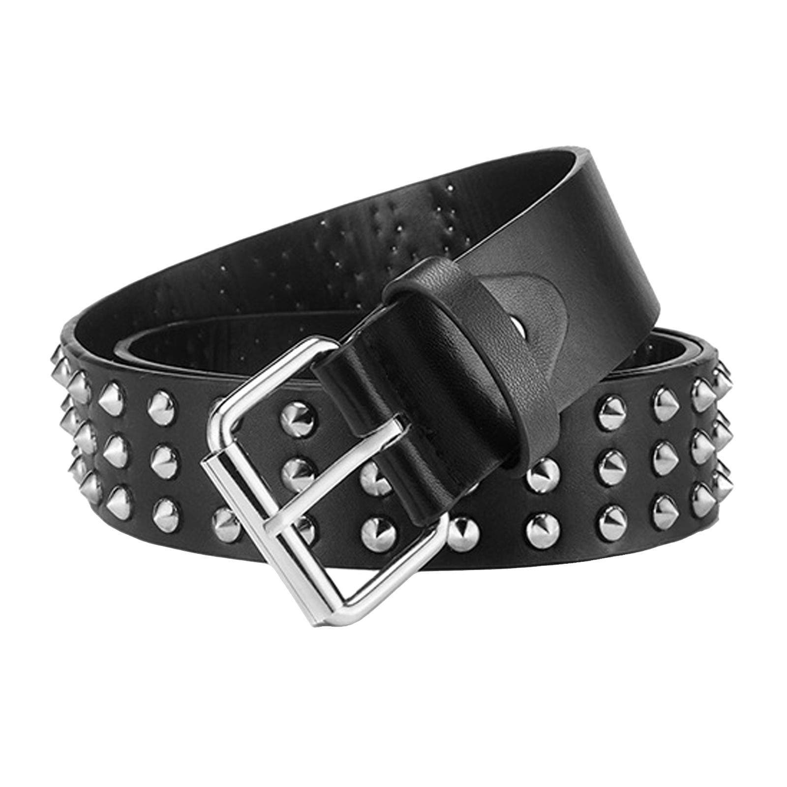 lionlar PU Leather Belts Accessories Buckle Jeans Belts Rivet Waist Belt for Men Walmart