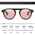 thumbnail image 2 of Round Sunglasses Women Men Vintage Circle Eyewear Plastic Sun Glasses Shades, 2 of 8