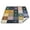 Dark Green Navy Blue, variant on Outdoor Blanket For Camping Water Proof Quilted Picnic Mat 78'x78' Diagonal Lines