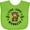 Apple Green, variant on Inktastic Live Love Monkeys Boys or Girls Baby Bib