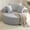 light Gray, variant on 55" Oversized Corduroy Lounge Chair, Deep Seat Single Sofa with Pillow, Modern Sponge Armchair, No Assembly Required, White
