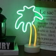thumbnail image 5 of Palm Tree Led Neon Sign Night Light With Base Coconut Tree Marquee Night Lamp Table Light Best Gift, 5 of 5
