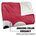 thumbnail image 3 of Sesame Street Blanket, 50"x60", Elmo Face Silky Touch Sherpa Back Super Soft Throw Blanket, 3 of 5