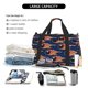 thumbnail image 5 of Disketp Bowling Ball And Flame Bolsa de Viaje Tipo Duffle, Bolso de Mano para Fin de Semana para Mujer, Bolsa de Gimnasio Ligera para Hombre, Esencial para Viajes, 5 of 7